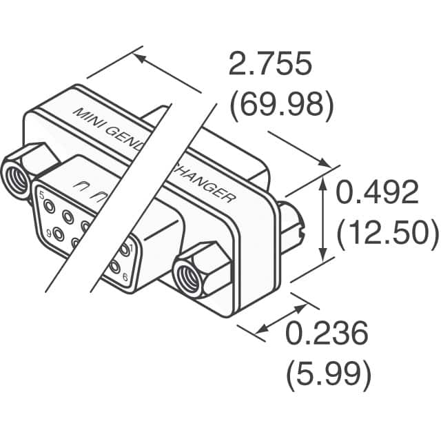 GCHDLP62F62F NorComp Inc.  Adaptateurs de connecteur D-Sub en forme de D